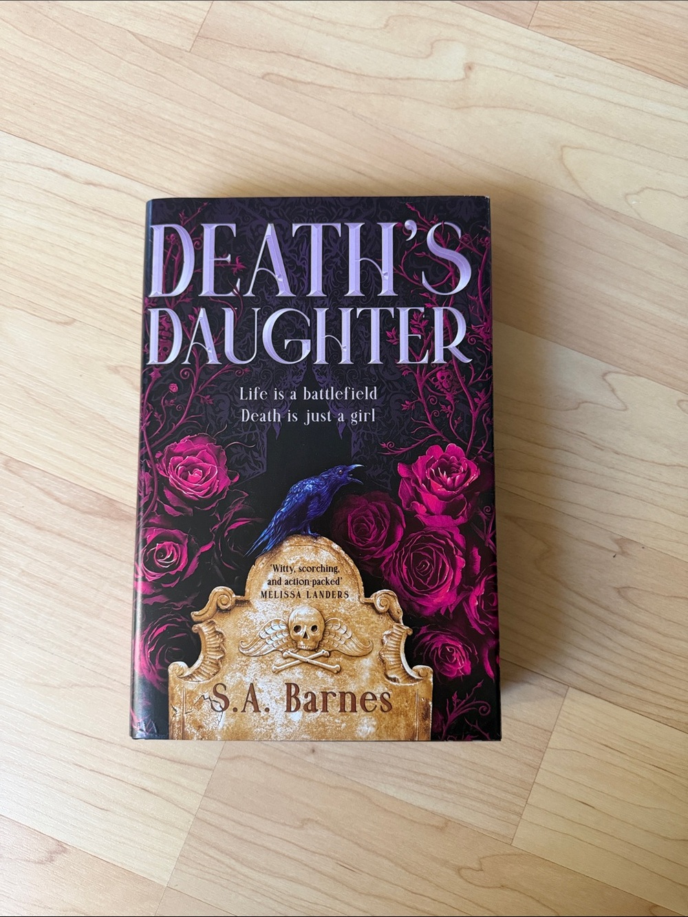 Death's Daughter by S. A. Barnes - Black & Pink Hardcover